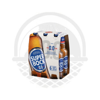 Bière Blonde Super Bock Pilsener Sans Alcool 6x33cl - Panier du Monde