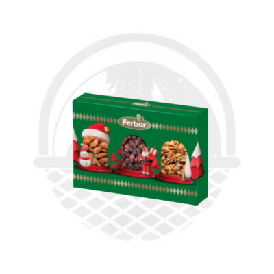 COFFRET DE NOËL AUX FRUITS SECS (Noix/ Amandes / Raisins secs) 280G