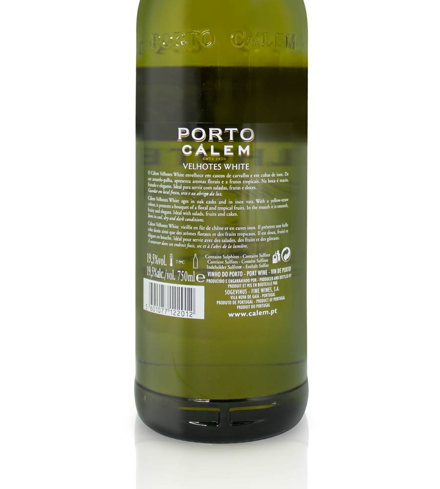 Porto blanc calem "3 Velhotes" blanc branco 75cl - Panier du Monde - Produits portugais,antillais,espagnols,américains en ligne