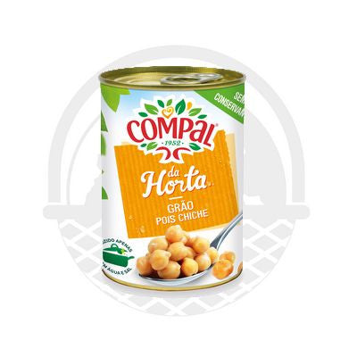 Pois chiches Cuits "Compal" 845g - Panier du Monde - Produits portugais,antillais,espagnols,américains en ligne