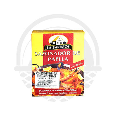 Assaisonnement pour Paëlla 9g La Barraca - Panier du Monde - Produits portugais,antillais,espagnols,américains en ligne