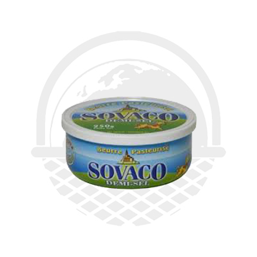 Beurre pasteurisé Demi-sel SOVACO 250G - Panier du Monde - Produits portugais,antillais,espagnols,américains en ligne