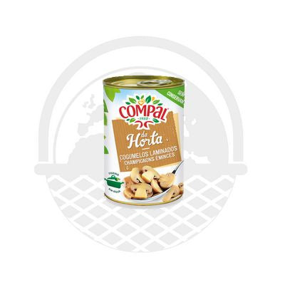 Champignons portugais découpés "Compal" 290g - Panier du Monde - Produits portugais,antillais,espagnols,américains en ligne