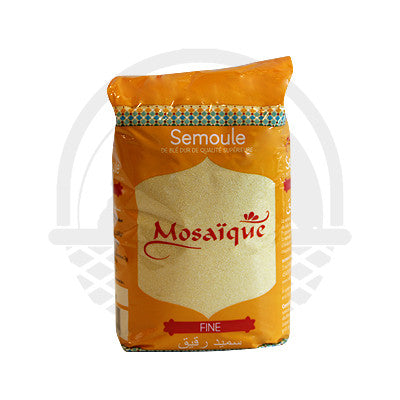 Semoule fine 1kg mosaique - Panier du Monde - Produits portugais,antillais,espagnols,américains en ligne