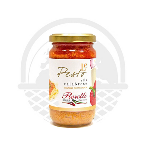 Sauce pesto alla calabrese 190g FLORELLI - Panier du Monde - Produits portugais,antillais,espagnols,américains en ligne