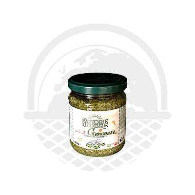 Pesto Basilic Genovese "Fattorie Umbre" 180g - Panier du Monde - Produits portugais,antillais,espagnols,américains en ligne