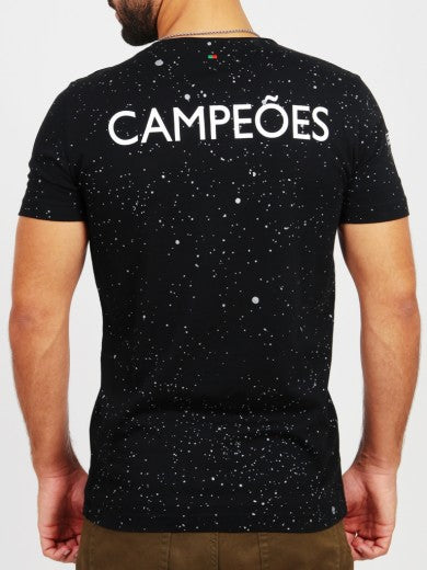 T-SHIRT BY VIP CAMPEOES NOIR HOMME TAILLE S - Panier du Monde - Produits portugais,antillais,espagnols,américains en ligne