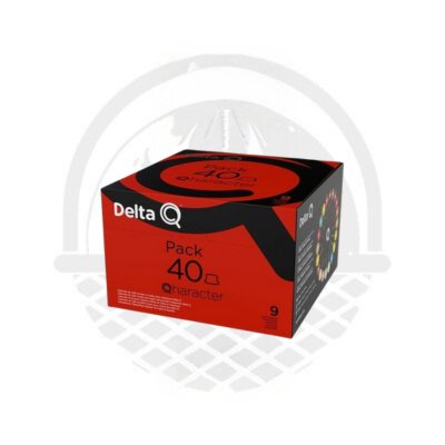 Capsules Café Delta Q Qaracter N°9 Pack XL 40 Unités