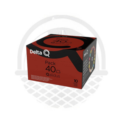 Capsules Café Delta Q Qalidus N°10 Pack XL Boîte De 40 Unités