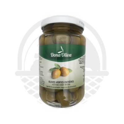 OLIVES VERTES ENTIERES DONA OLIVA 210G