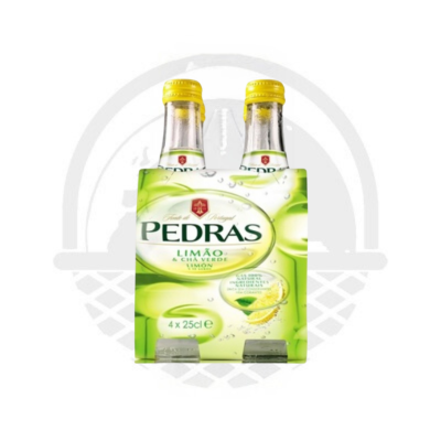 Eau gazeuse citron  thé vert "Agua Das Pedras Limão e cha verde" 4x25cl