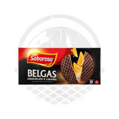 Biscuits "Belgas" Orange / Chocolat SABOROSA 205 G