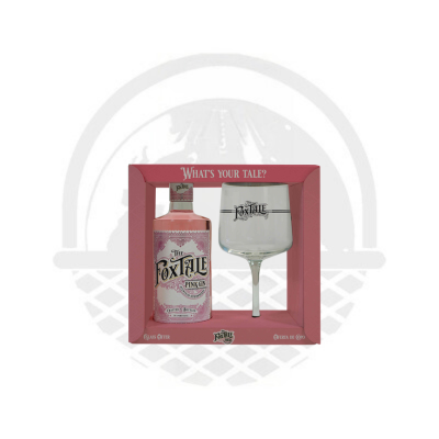 Coffret Gin Fraise Verre FOXTALE 37,5% 70cL