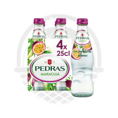 Eau gazeuse Agua Das Pedras Fruit de la Passion 4x25cL