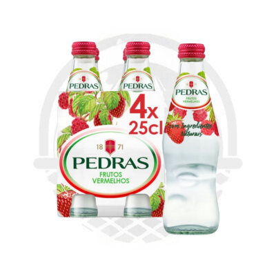 Eau gazeuse Agua Das Pedras Fruits Rouges 4x25cL