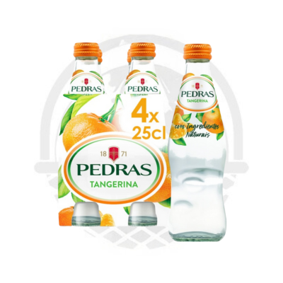 Eau gazeuse Agua Das Pedras Mandarine 4x25cL