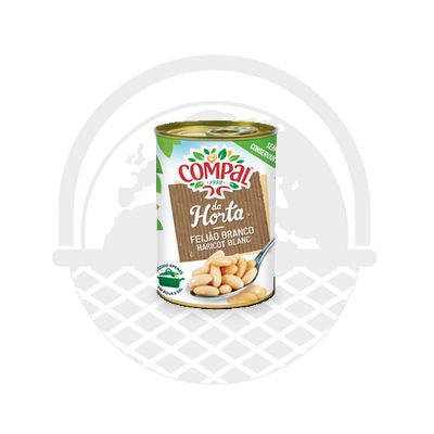 HARICOTS BLANC CUIT COMPAL 410G - Panier du Monde - Produits portugais,antillais,espagnols,américains en ligne