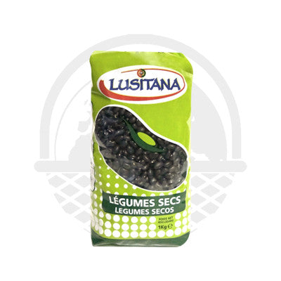 Haricot Noir Sec "Lusitana" 1kg - Panier du Monde - Produits portugais,antillais,espagnols,américains en ligne