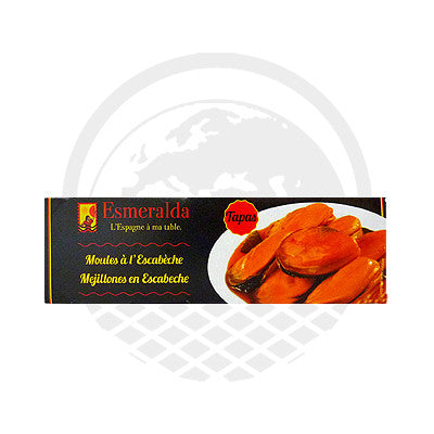 Moules escabeches "Esmeralda" X3 234g - Panier du Monde - Produits portugais,antillais,espagnols,américains en ligne