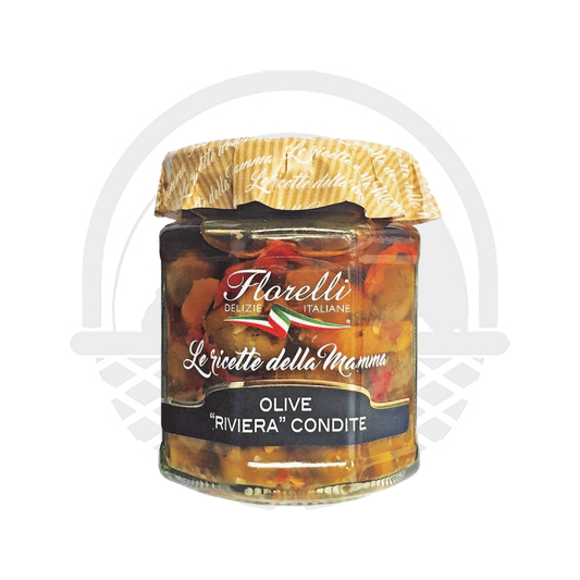 Olives rivieira Condite Florelli 200g - Panier du Monde - Produits portugais,antillais,espagnols,américains en ligne