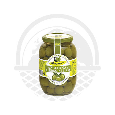 Olives verte "Macarico" gros bocal 520g - Panier du Monde - Produits portugais,antillais,espagnols,américains en ligne