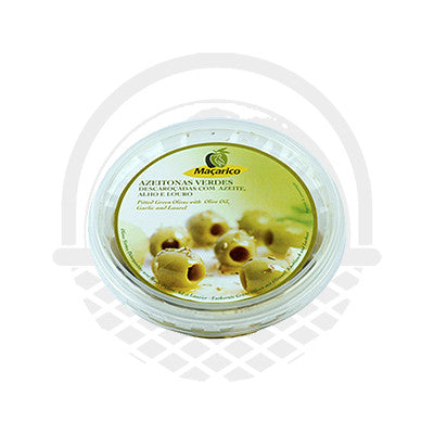 Olives mixtes fendues huile d'olive/ail/origan "Macarico" 150g - Panier du Monde - Produits portugais,antillais,espagnols,américains en ligne