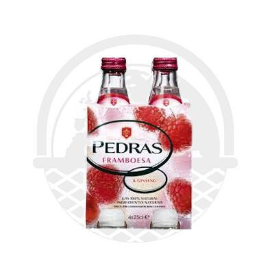 Eau Pedras Framboise ginseng "Agua Das Pedras Franboesa ginseng" 4x25cl - Panier du Monde - Produits portugais,antillais,espagnols,américains en ligne