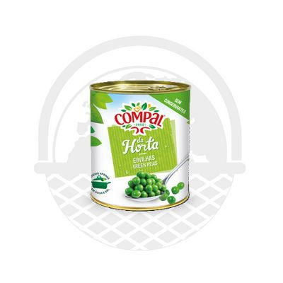 Petits pois "ervilha" cuits Compal 845g - Panier du Monde - Produits portugais,antillais,espagnols,américains en ligne