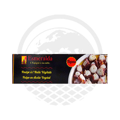Tapas Poulpe huile végétale "Esmeralda" 3x80g - Panier du Monde - Produits portugais,antillais,espagnols,américains en ligne