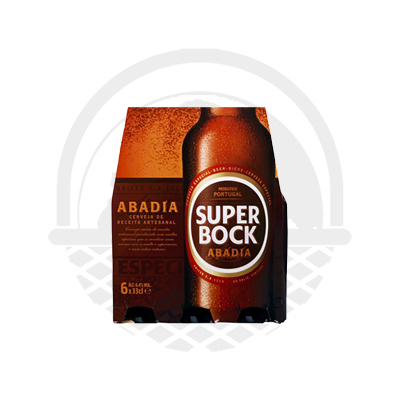 Biere SUPER BOCK ABADIA pack 6 x 33cl 6,4° - Panier du Monde - Produits portugais,antillais,espagnols,américains en ligne