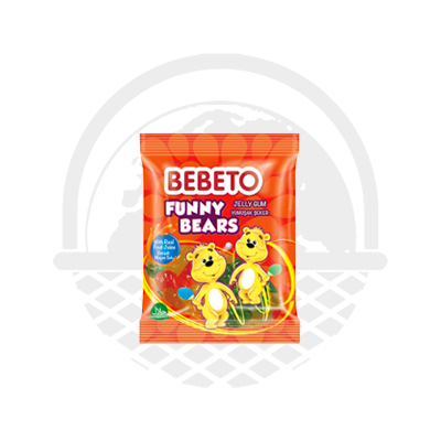Bonbons funny bears sachet 80G Bebeto - Panier du Monde - Produits portugais,antillais,espagnols,américains en ligne