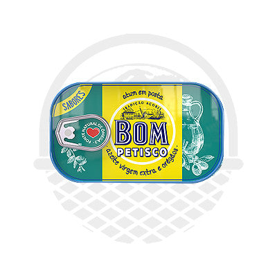 Thon portugais à l'huile d'olive et à l'oregon "Bom Petisco" 120g - Panier du Monde - Produits portugais,antillais,espagnols,américains en ligne