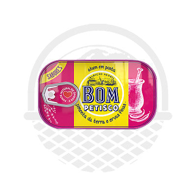 Thon portugais au piment et aux herbes fines "Bom Petisco" 120g - Panier du Monde - Produits portugais,antillais,espagnols,américains en ligne