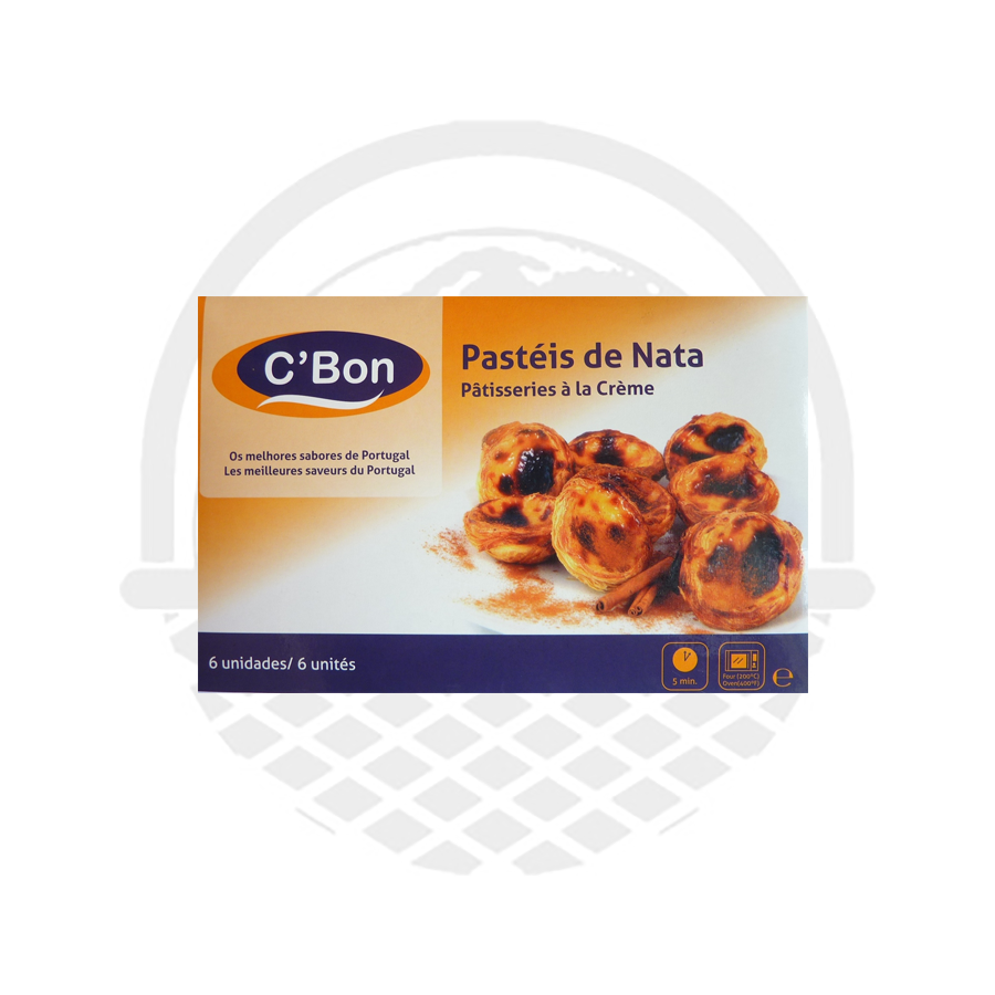 PATISSERIES A LA CREME 360G PRE CUITES PASTEL DE NATA C' BON - Panier du Monde - Produits portugais,antillais,espagnols,américains en ligne