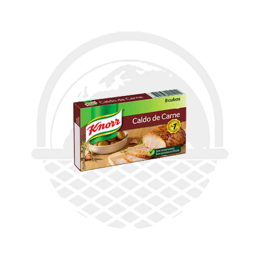 Bouillon de viande Knorr x8 cubes 80G - Panier du Monde - Produits portugais,antillais,espagnols,américains en ligne