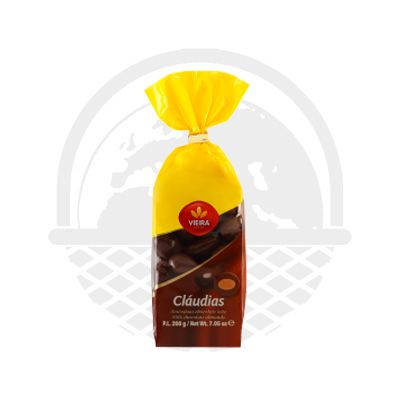 Amandes Claudias chocolat noir 200G V. de Castro - Panier du Monde - Produits portugais,antillais,espagnols,américains en ligne