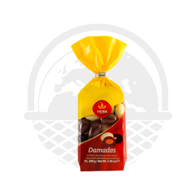 Assortiment amandes chocolat Damadas V. de Castro 200g - Panier du Monde - Produits portugais,antillais,espagnols,américains en ligne
