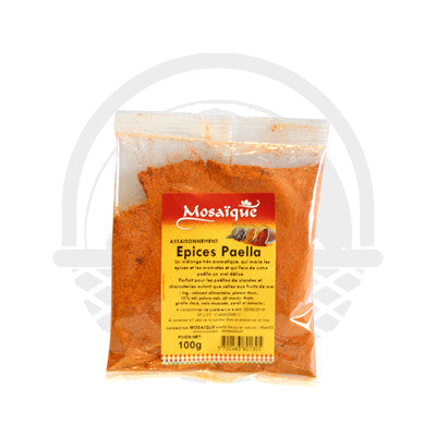 Épice Paella Mosaique 100g - Panier du Monde - Produits portugais,antillais,espagnols,américains en ligne