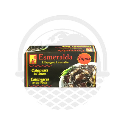 Tapas calamars à l'encre "Esmeralda" 120g - Panier du Monde - Produits portugais,antillais,espagnols,américains en ligne