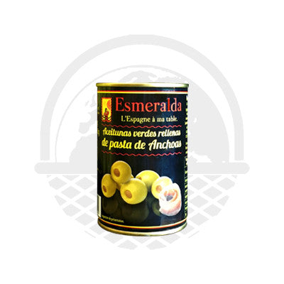 Olives farcies à l'anchois "Esmeralda" 130g - Panier du Monde - Produits portugais,antillais,espagnols,américains en ligne