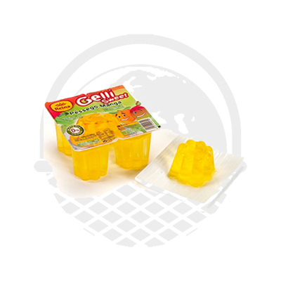 Gélatine Pêche/Mangue 4x100G - Panier du Monde - Produits portugais,antillais,espagnols,américains en ligne