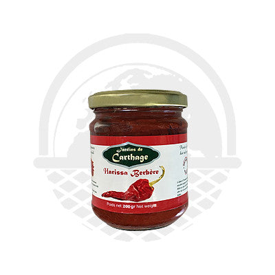 Harissa Berbère les jardins de carthage 200g - Panier du Monde - Produits portugais,antillais,espagnols,américains en ligne