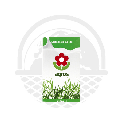 Lait Agros demi-écrémé 1L - Panier du Monde - Produits portugais,antillais,espagnols,américains en ligne