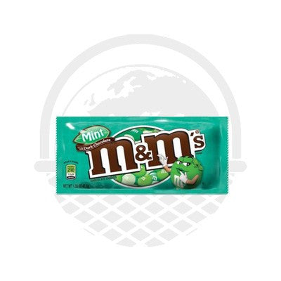 M&M's mint - M&M's à la Menthe et chocolat noir 42G - Panier du Monde - Produits portugais,antillais,espagnols,américains en ligne