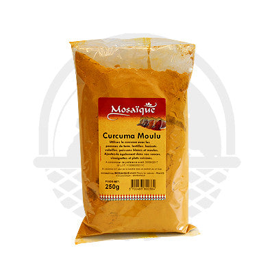 Épice Curcuma moulu Mosaique 250g - Panier du Monde - Produits portugais,antillais,espagnols,américains en ligne