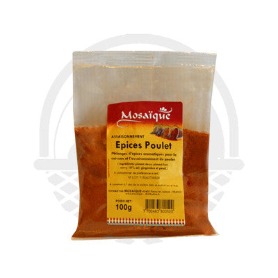 Épice poulet Mosaique 100g - Panier du Monde - Produits portugais,antillais,espagnols,américains en ligne