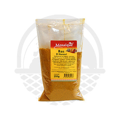 Épice Ras El Hanout Mosaique 250g - Panier du Monde - Produits portugais,antillais,espagnols,américains en ligne