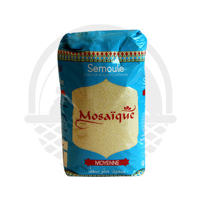 Semoule moyenne 1kg Mosaique - Panier du Monde - Produits portugais,antillais,espagnols,américains en ligne