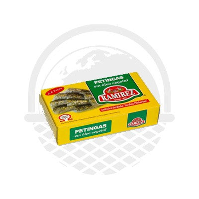 Petites Sardines Huile Végétal RAMIREZ 90G - Panier du Monde - Produits portugais,antillais,espagnols,américains en ligne