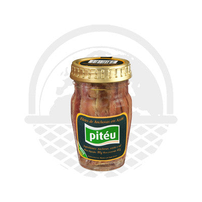 Filets d'anchois à l'huile d'olive "Piteu" 80g - Panier du Monde - Produits portugais,antillais,espagnols,américains en ligne